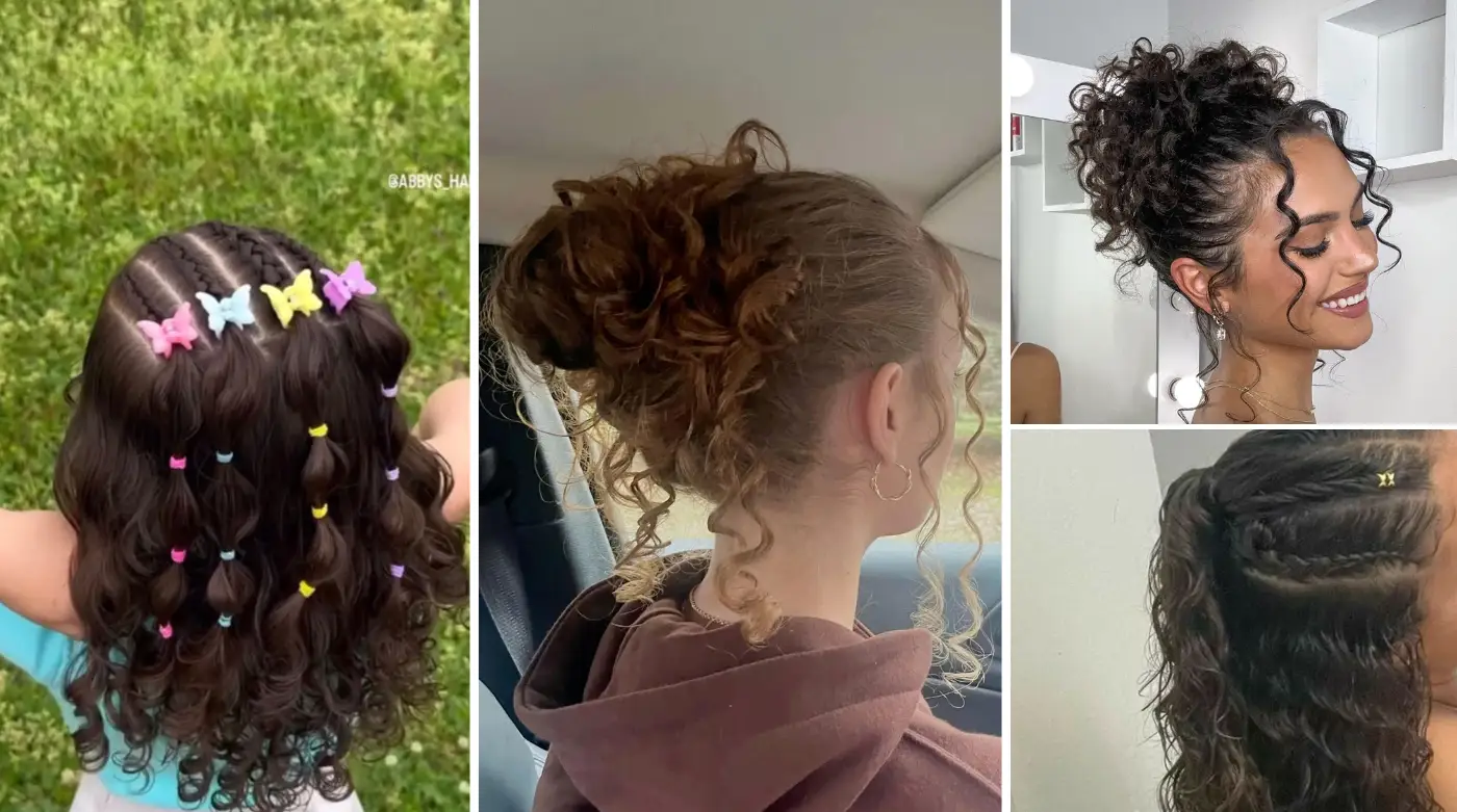 Easy Curly Hairstyles for School