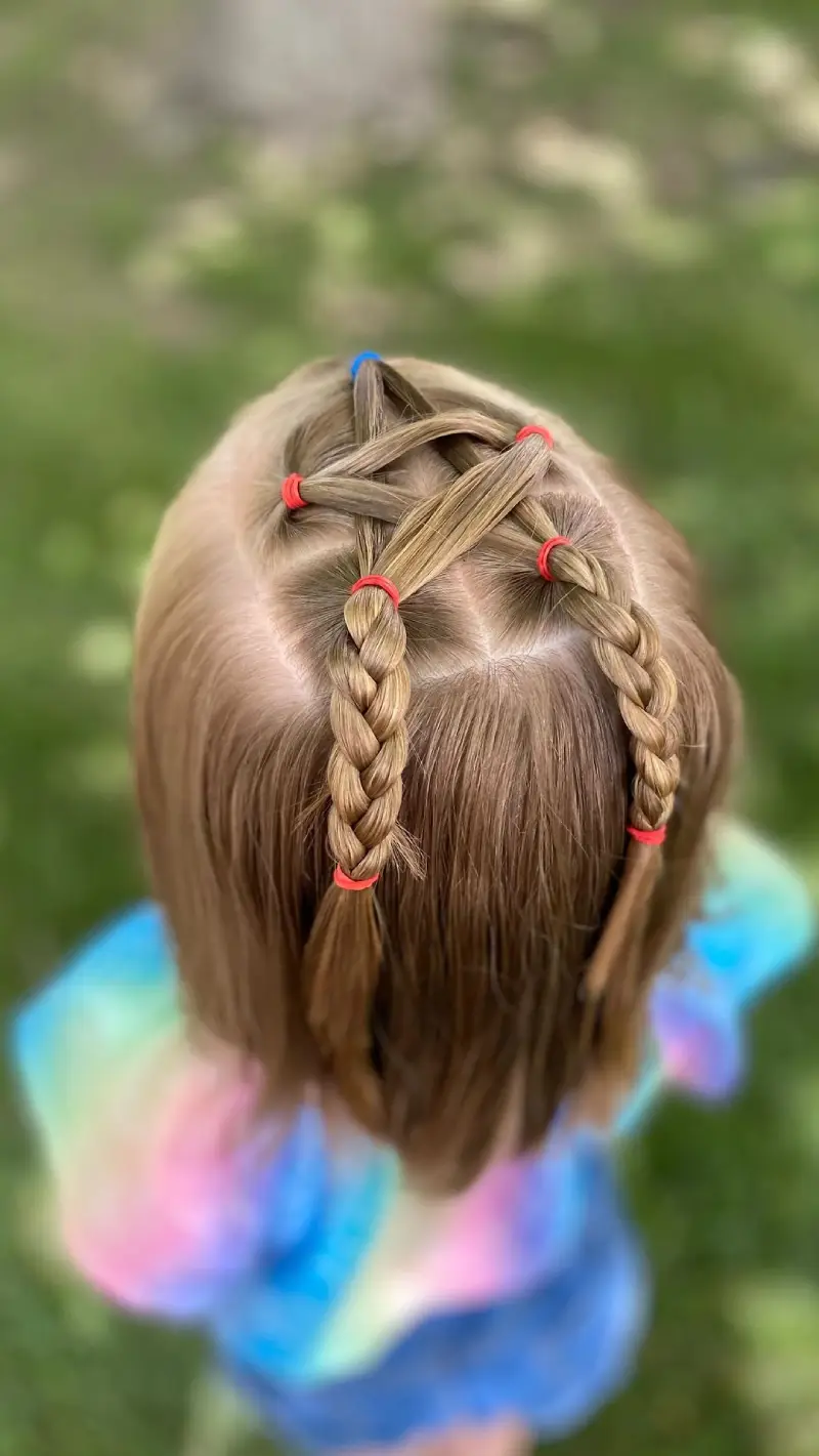 Braided Crown with Colorful Bands Coloring Page
