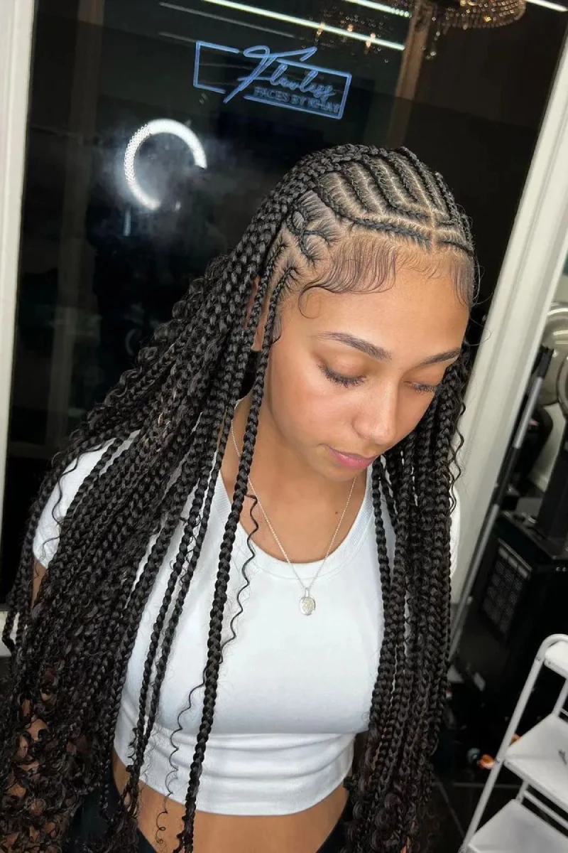 Sleek Back Braided Pattern