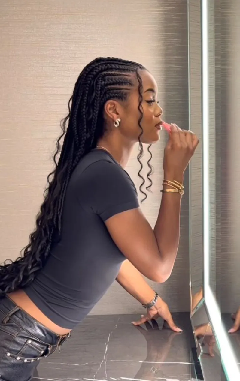 Sleek Side Part Braids