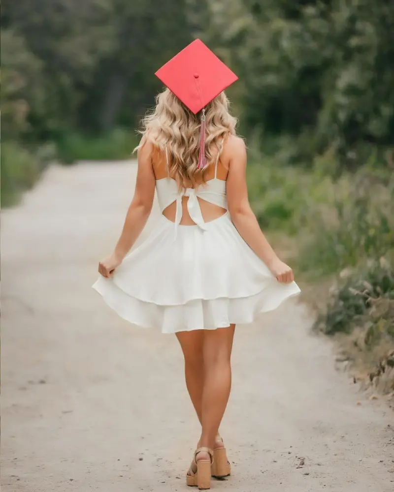 graduation hairstyles with cap