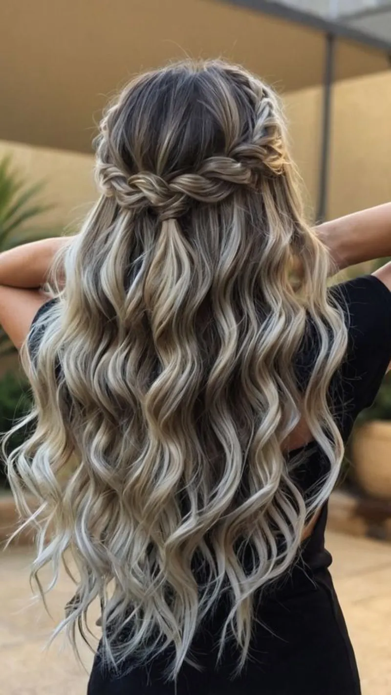 Braided Crown with Waves