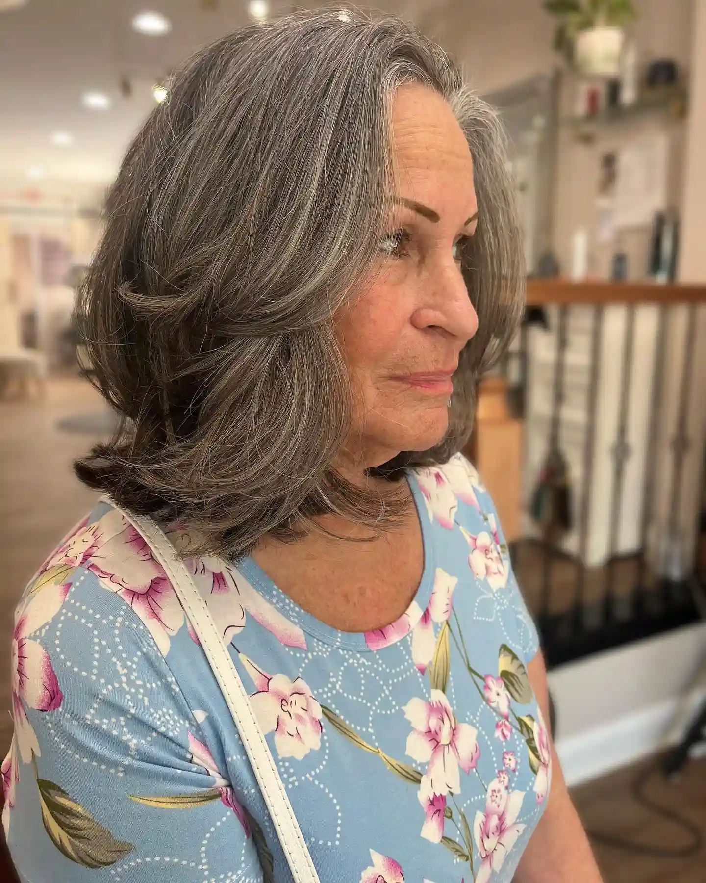 Gray Bob Hairstyles for Older Women