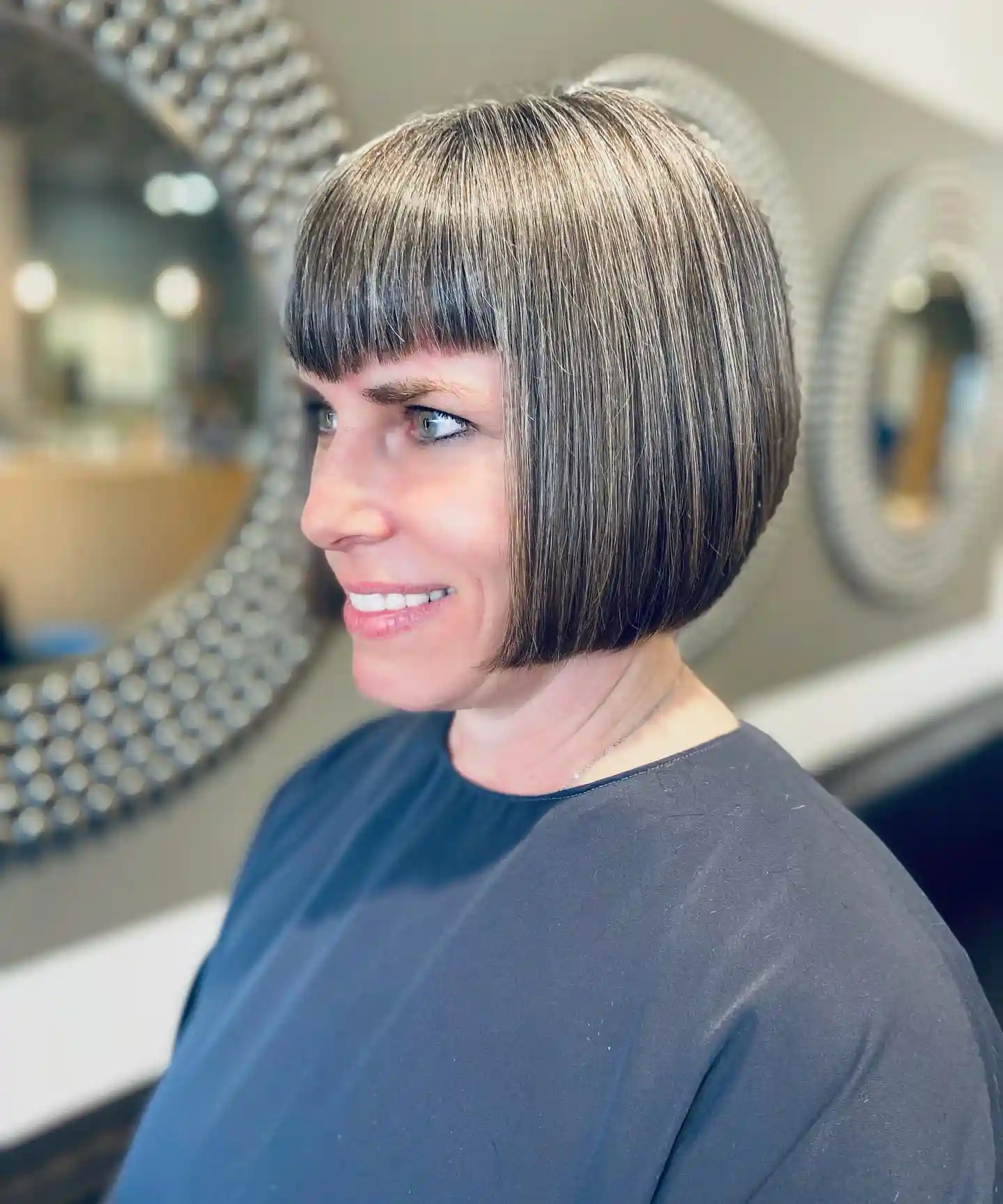 Gray Bob Hairstyles for Older Women