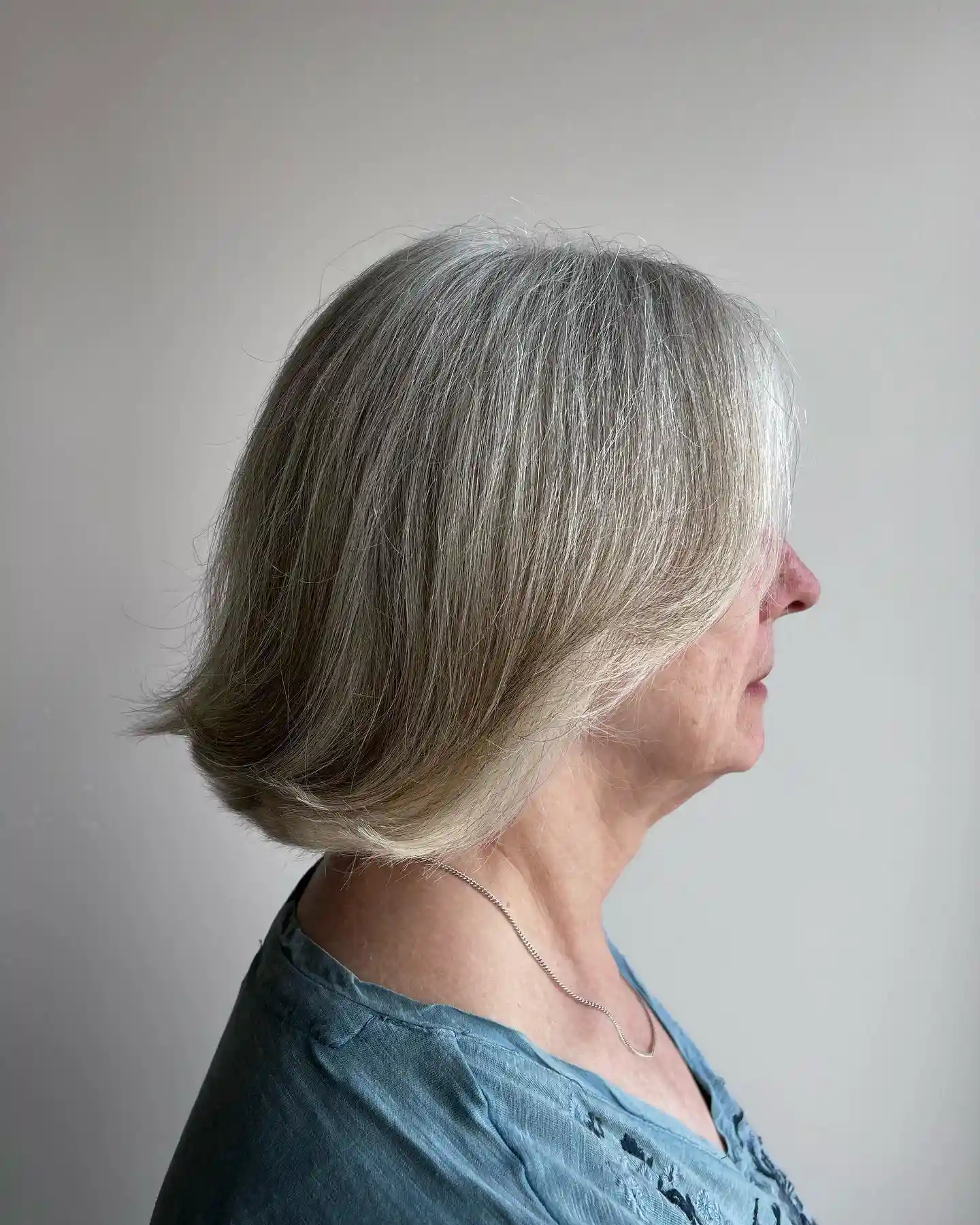 Gray Bob Hairstyles for Older Women