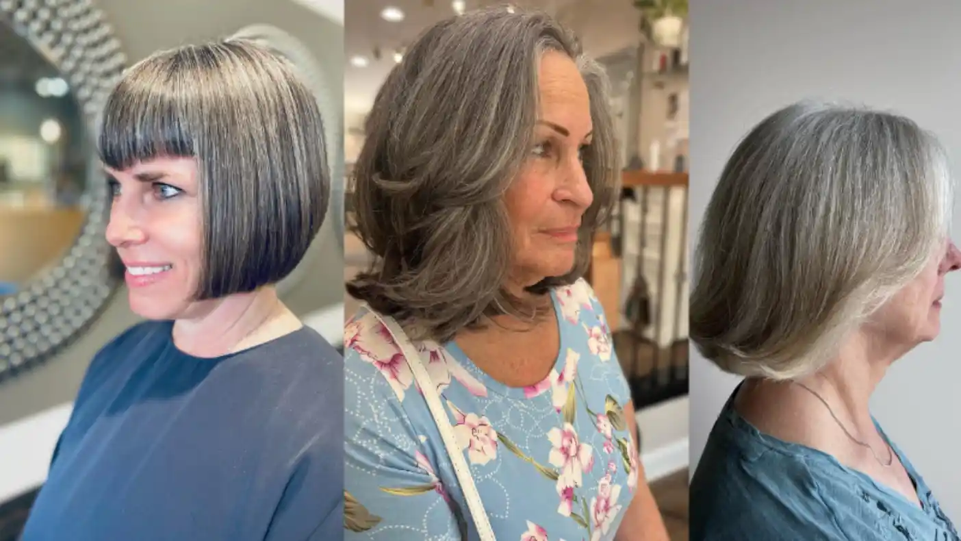 Gray Bob Hairstyles for Older Women