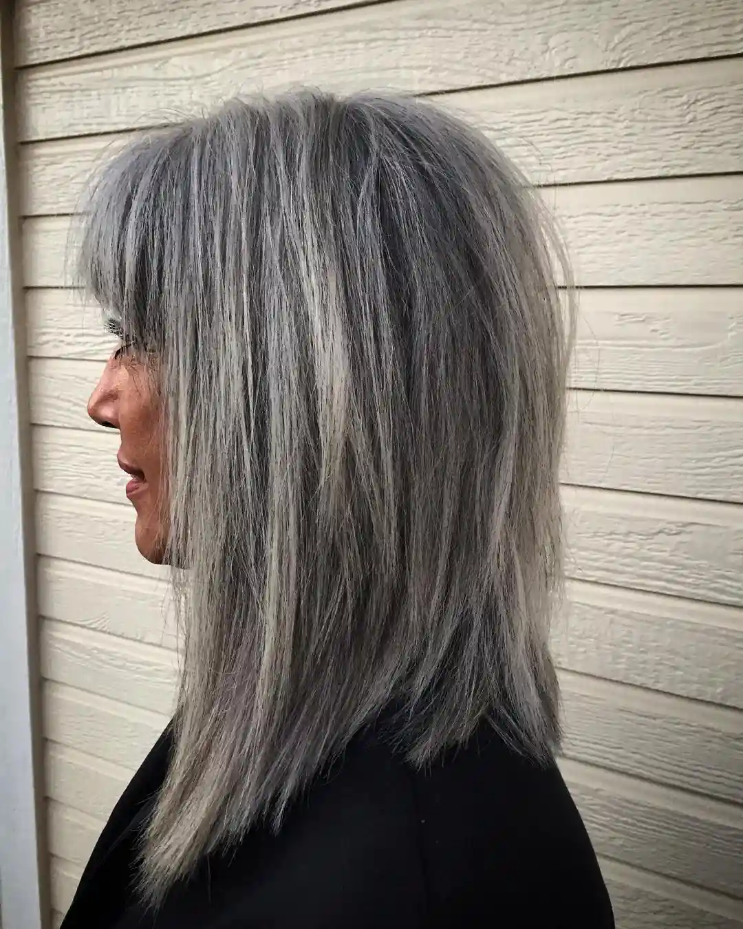 Gray Hairstyle for Women Over 70