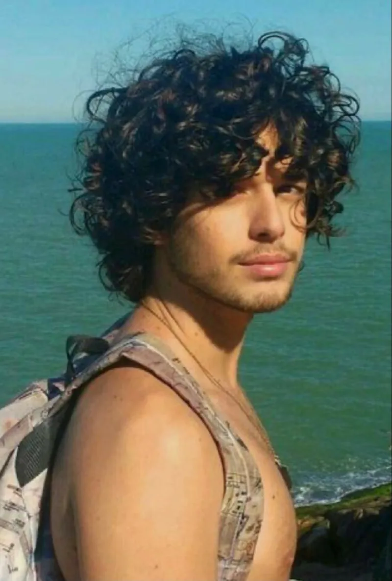 long natural curly hairstyle