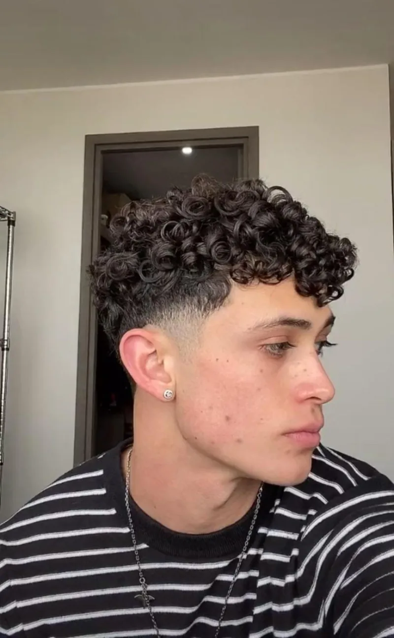 short curly crop cut