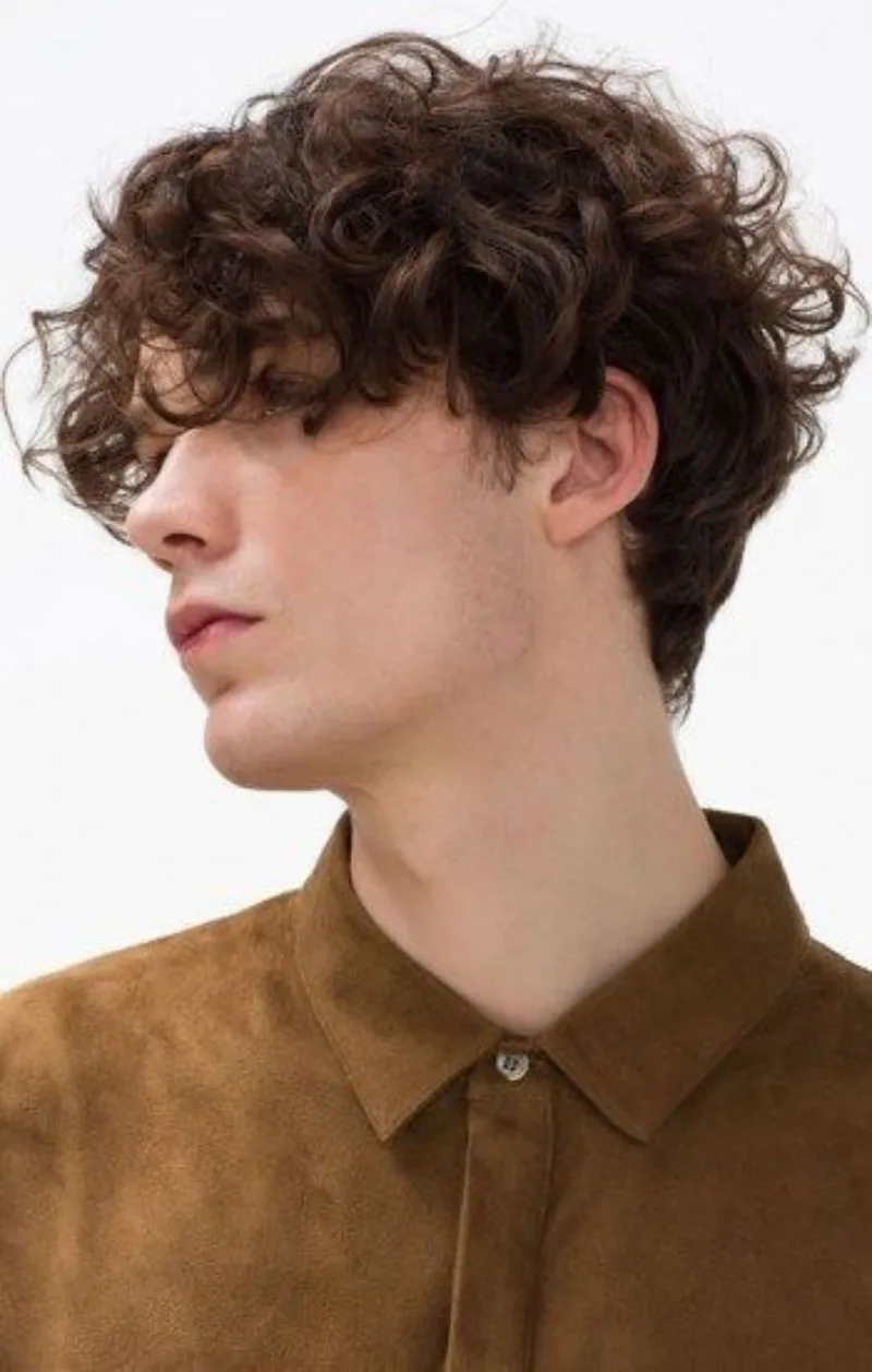 soft curly medium hair