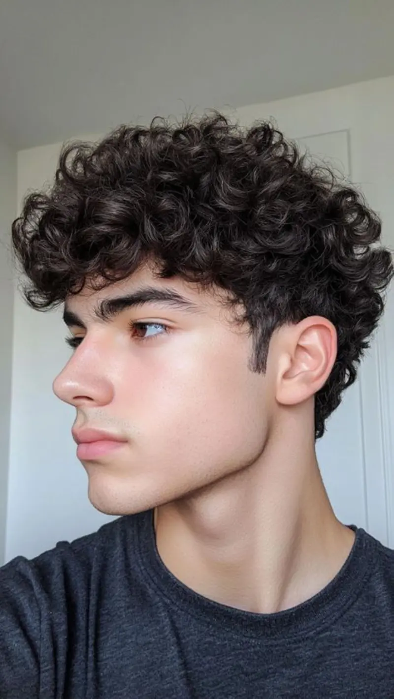natural curly volume cut