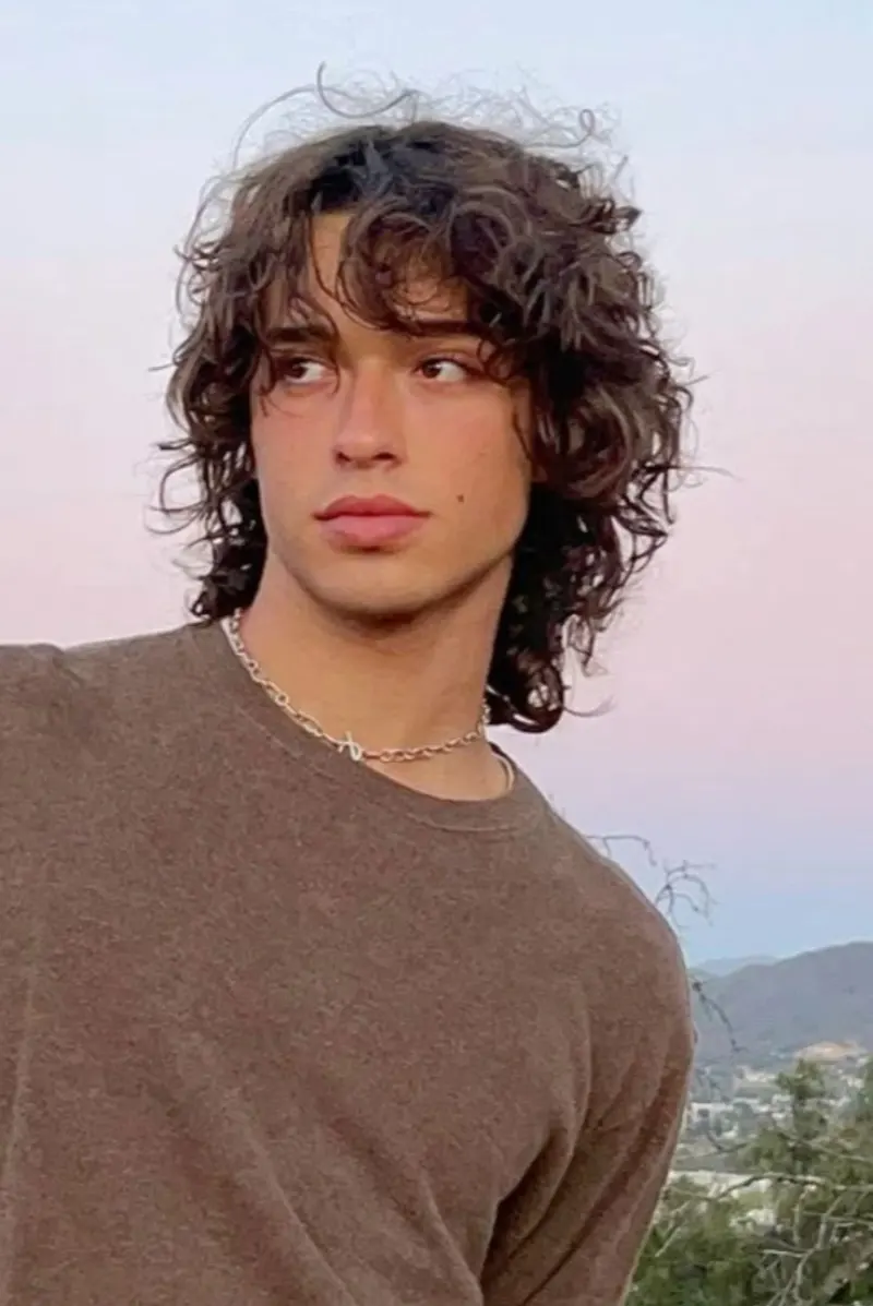 modern curly medium cut