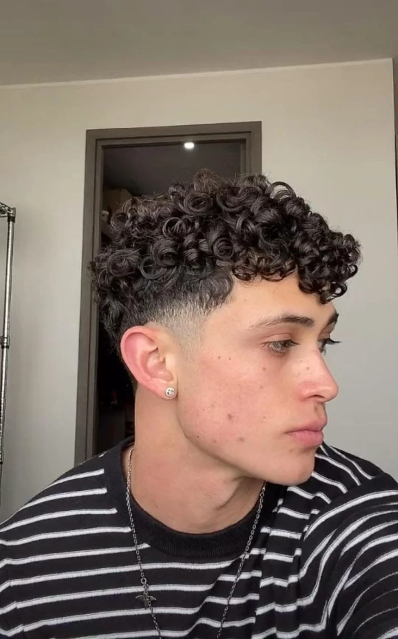 curly crop haircut