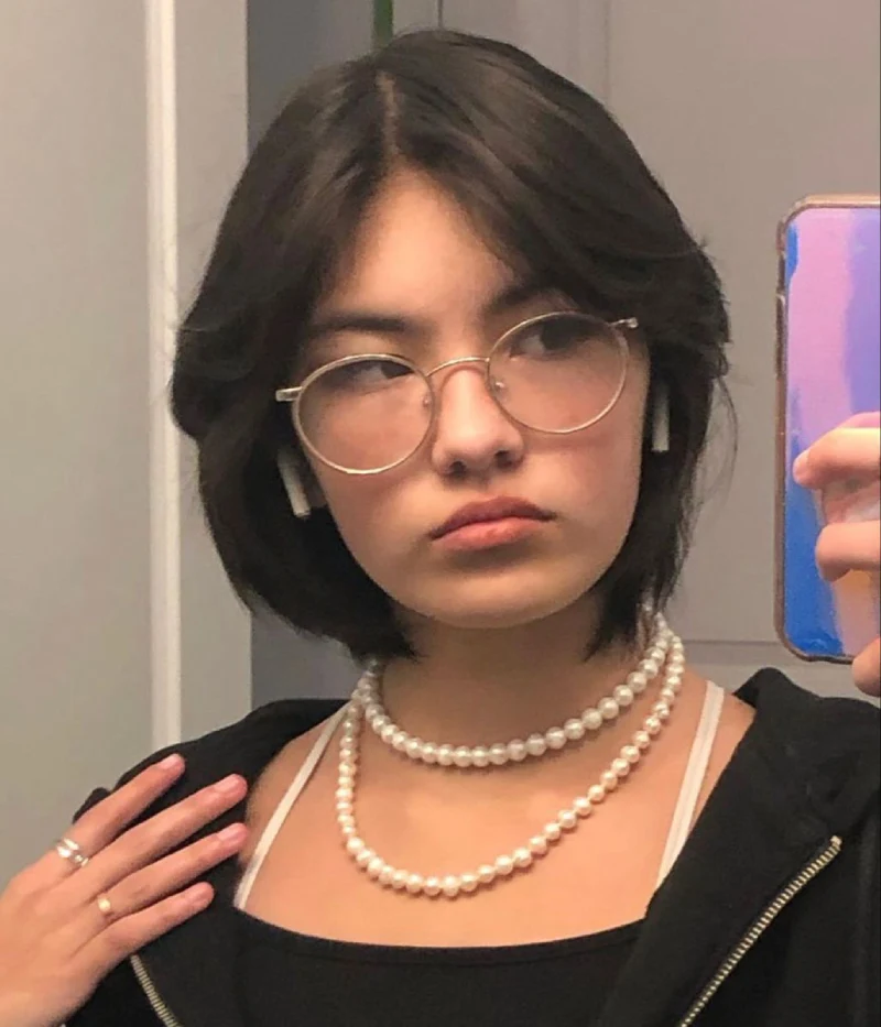 Short Flippy Black Hair