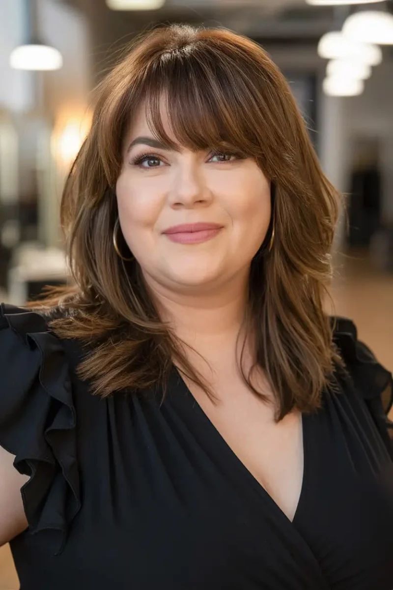 Medium Layered Brown Hair