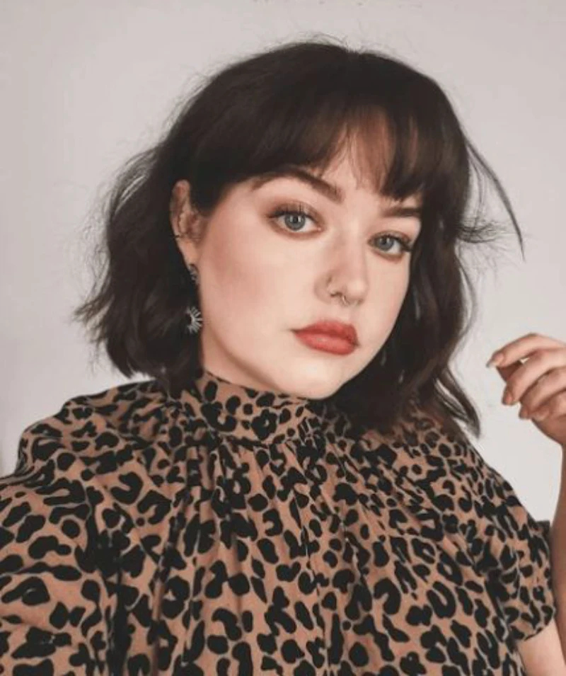 Short Bob Straight Bangs