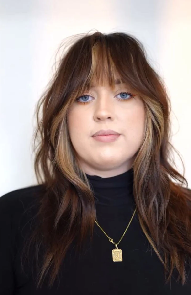 Brown Hair Face Highlights