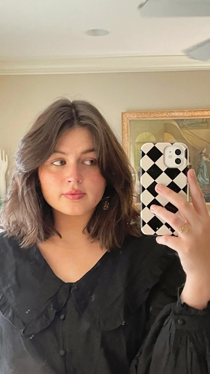 Smooth Shoulder Length Hair