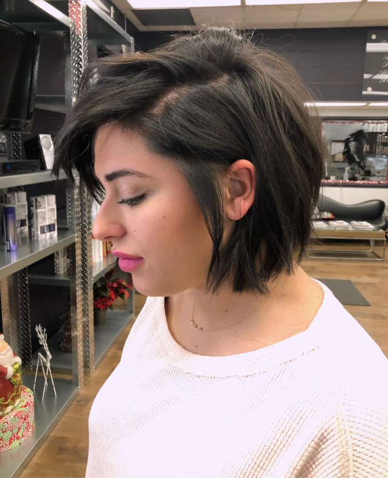 Textured Dark Chic Bob
