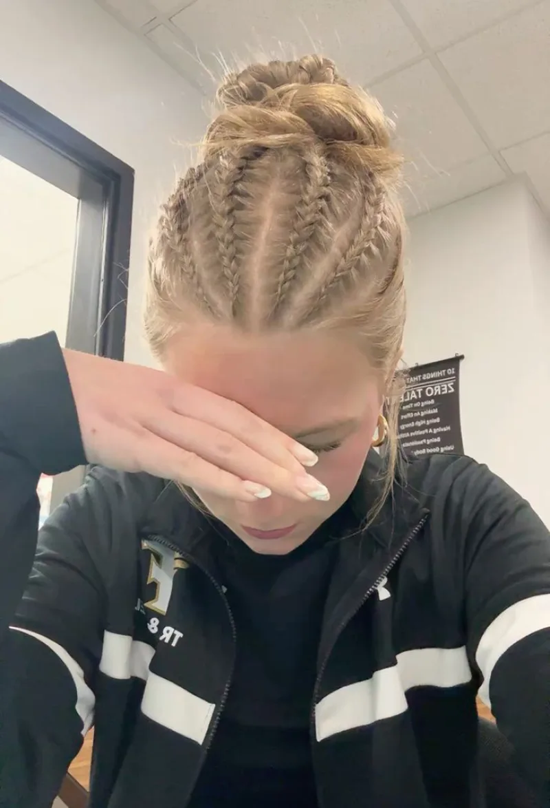 tight sports bun track hairstyles