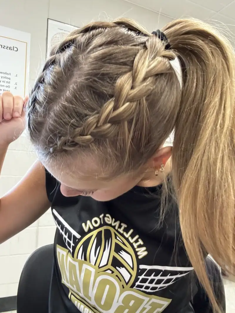 braided high ponytail track hairstyles