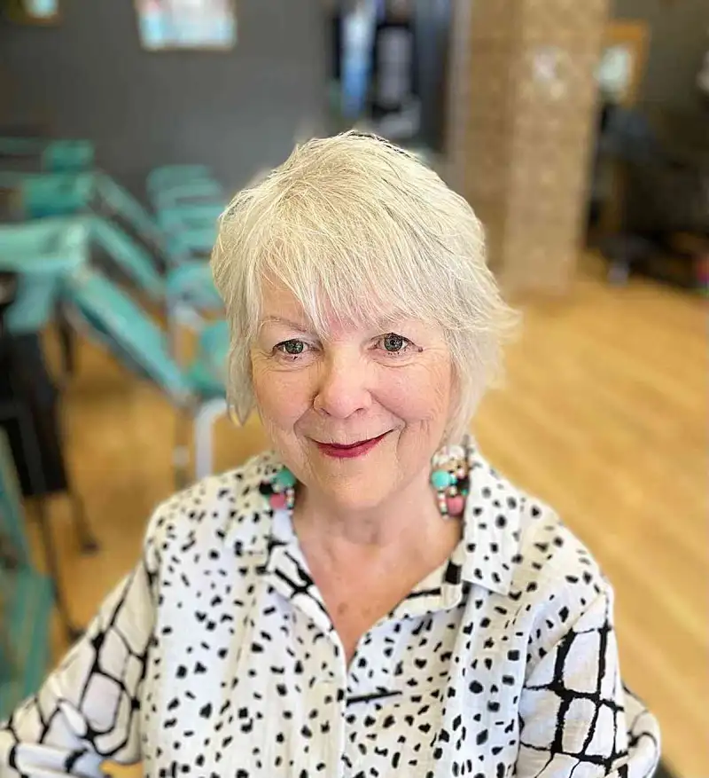 Short And Messy White