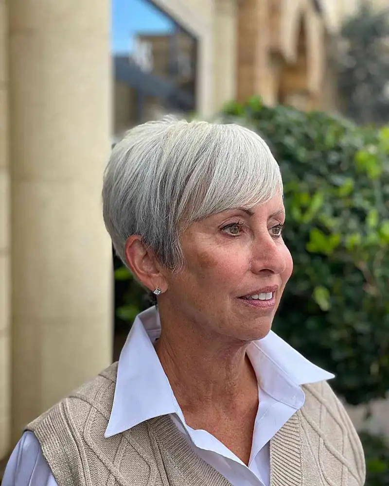 Very Short Silver Pixie