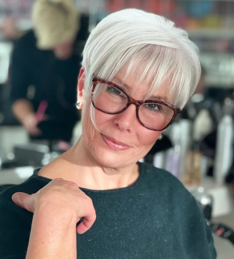 modern textured pixie cut