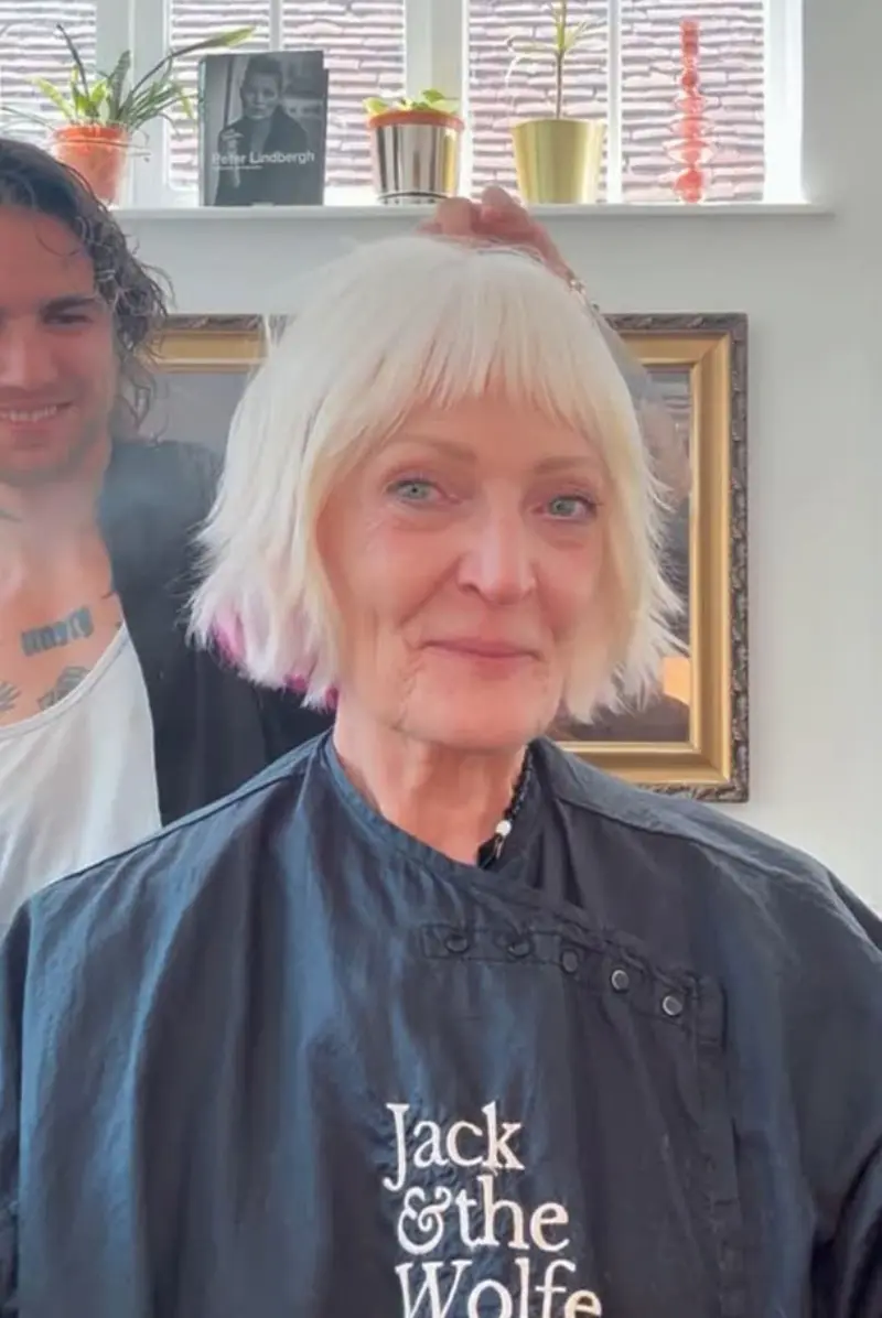 classic short gray haircut