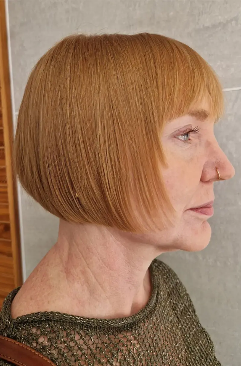 classic straight bob haircut