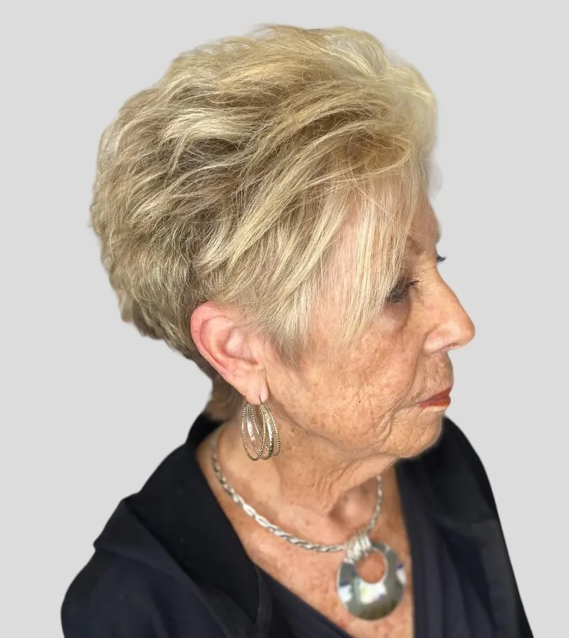 elegant voluminous short cut