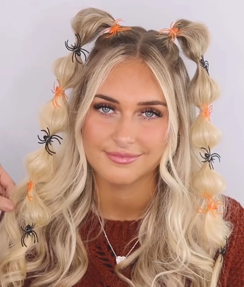 Pretty Spider Pigtails