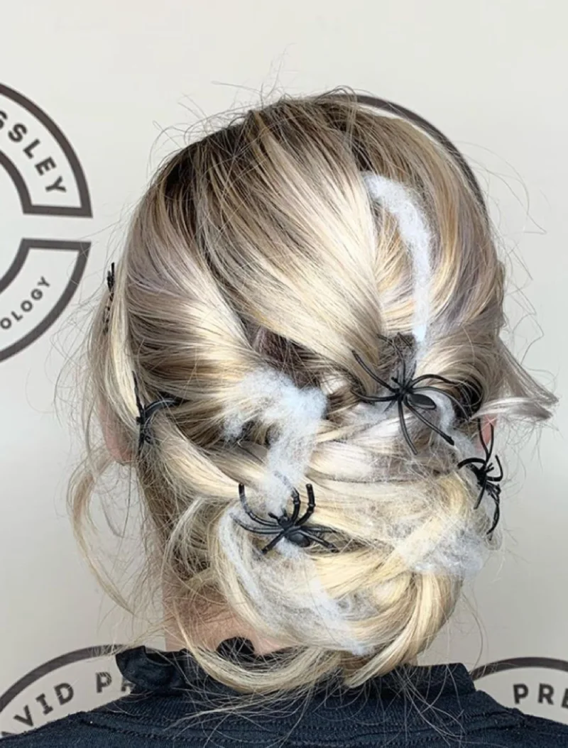 Messy Web Bun