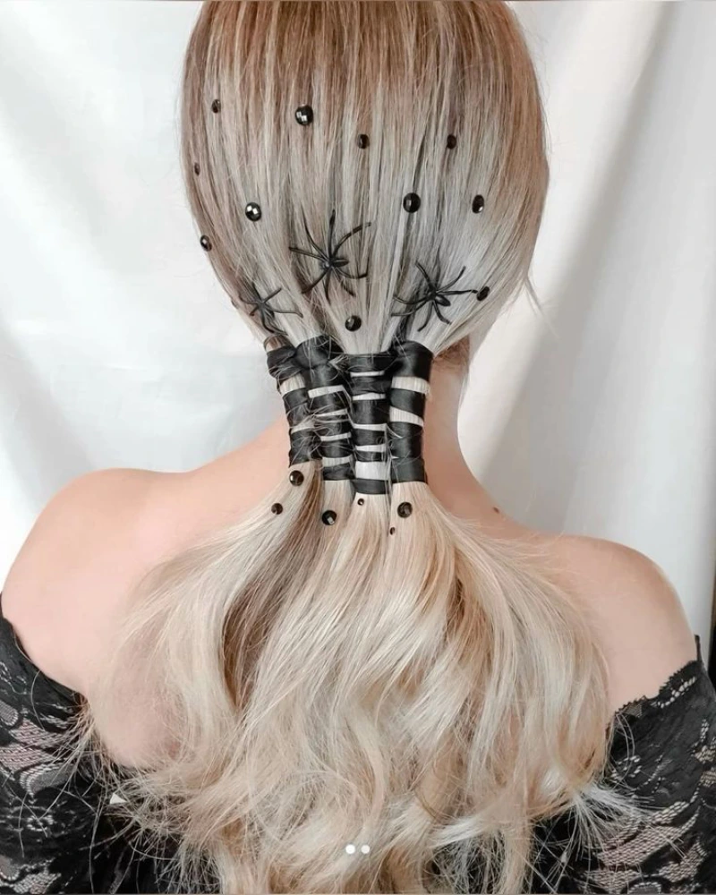Dark Web Ponytail