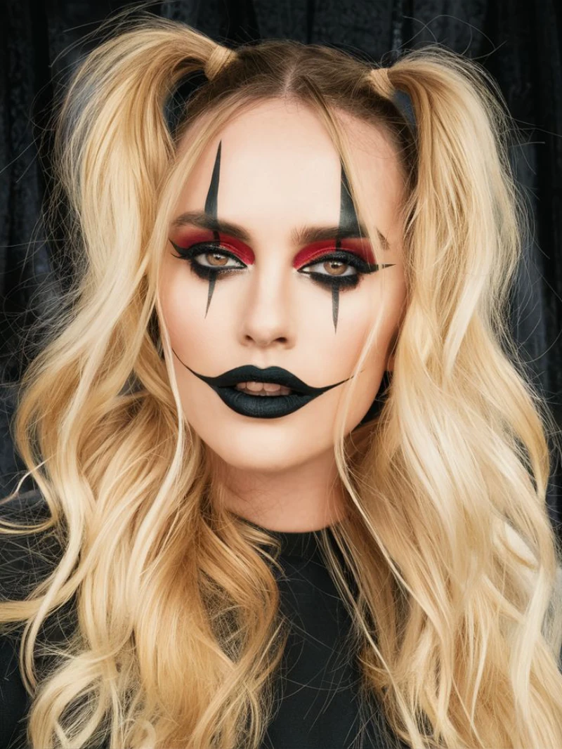 Creepy Clown Pigtails