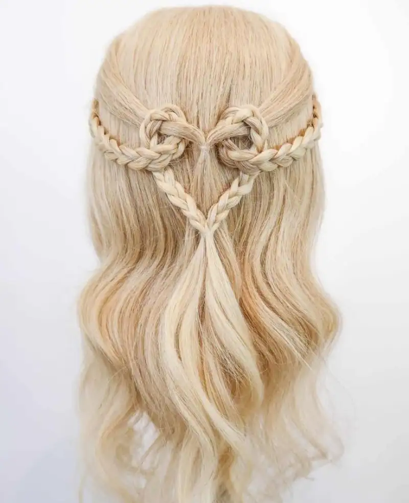 angelic half-up with bows halloween hairstyle