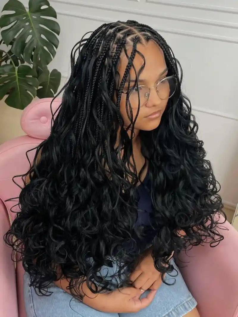 knotless box braids hairstyles ideas