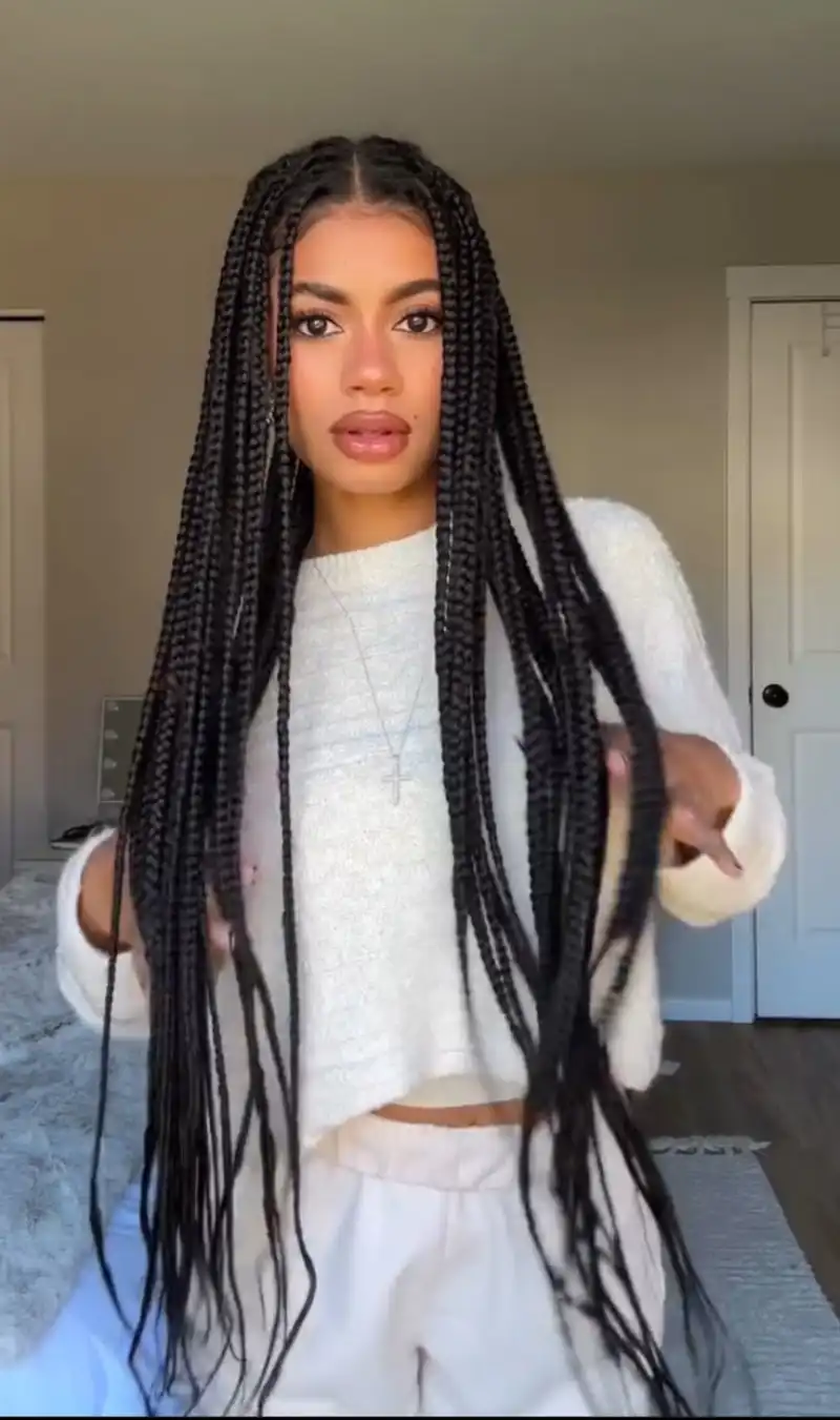 knotless box braids hairstyles ideas