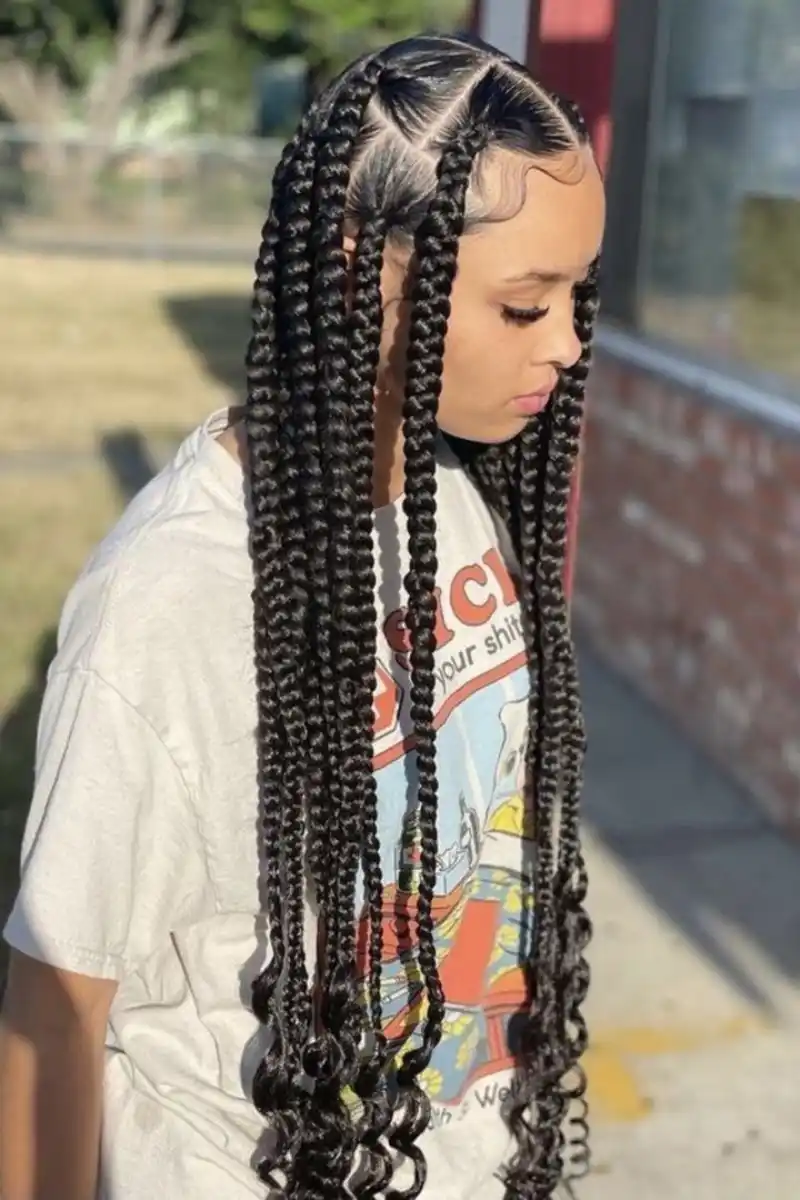 knotless box braids hairstyles ideas
