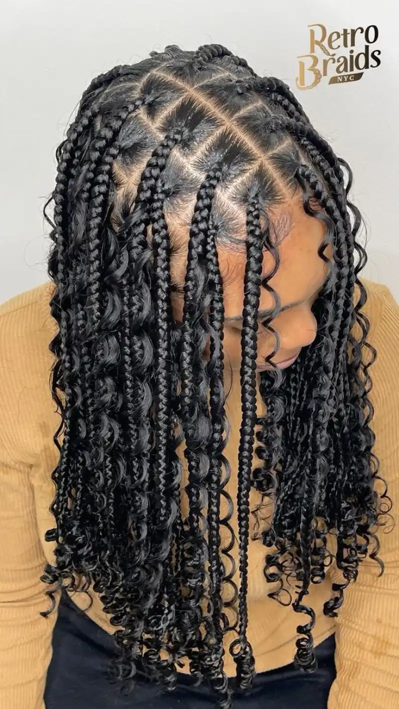 knotless box braids hairstyles ideas