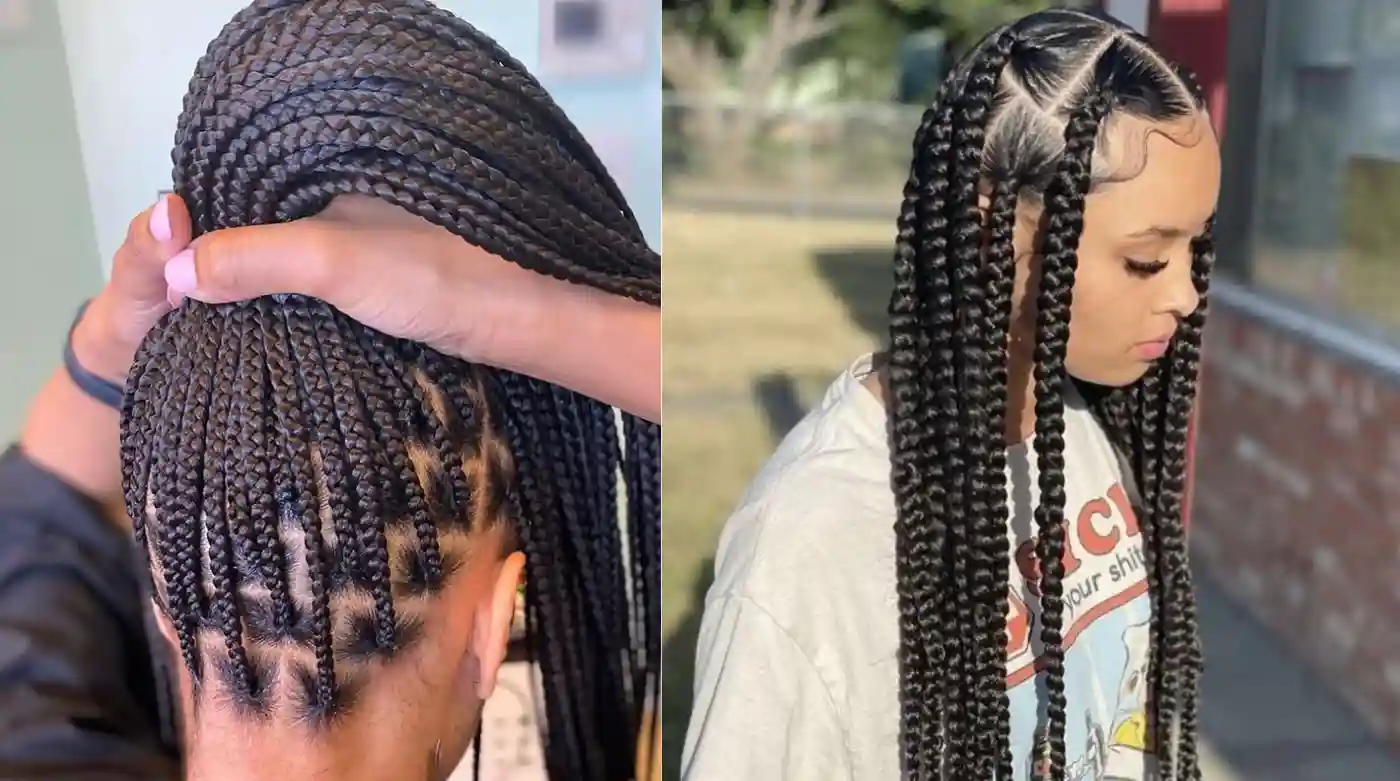 knotless box braids hairstyles ideas