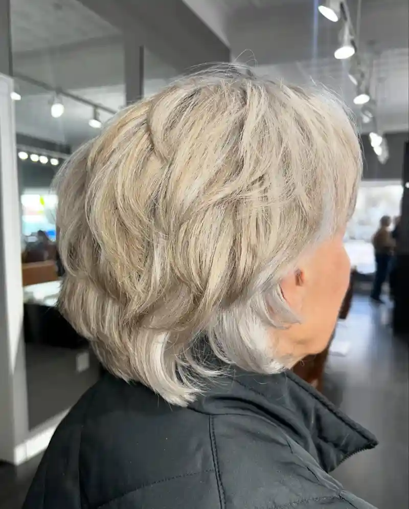 Layered Haircut for Older Women