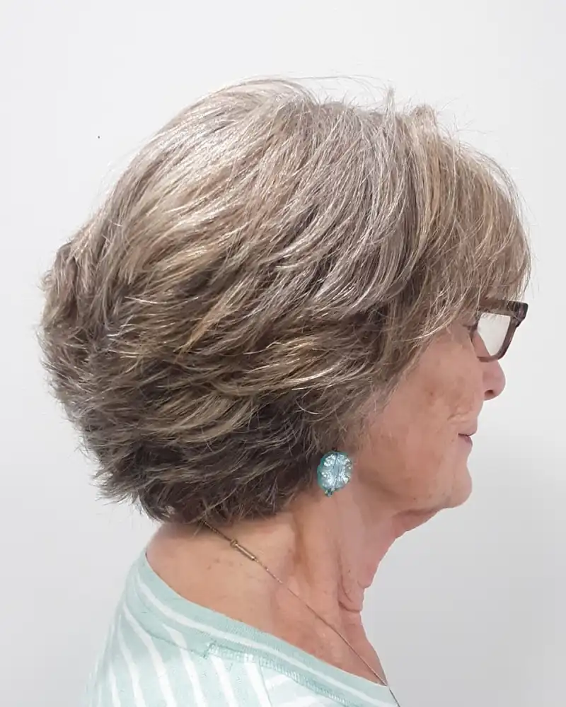 Layered Haircut for Older Women