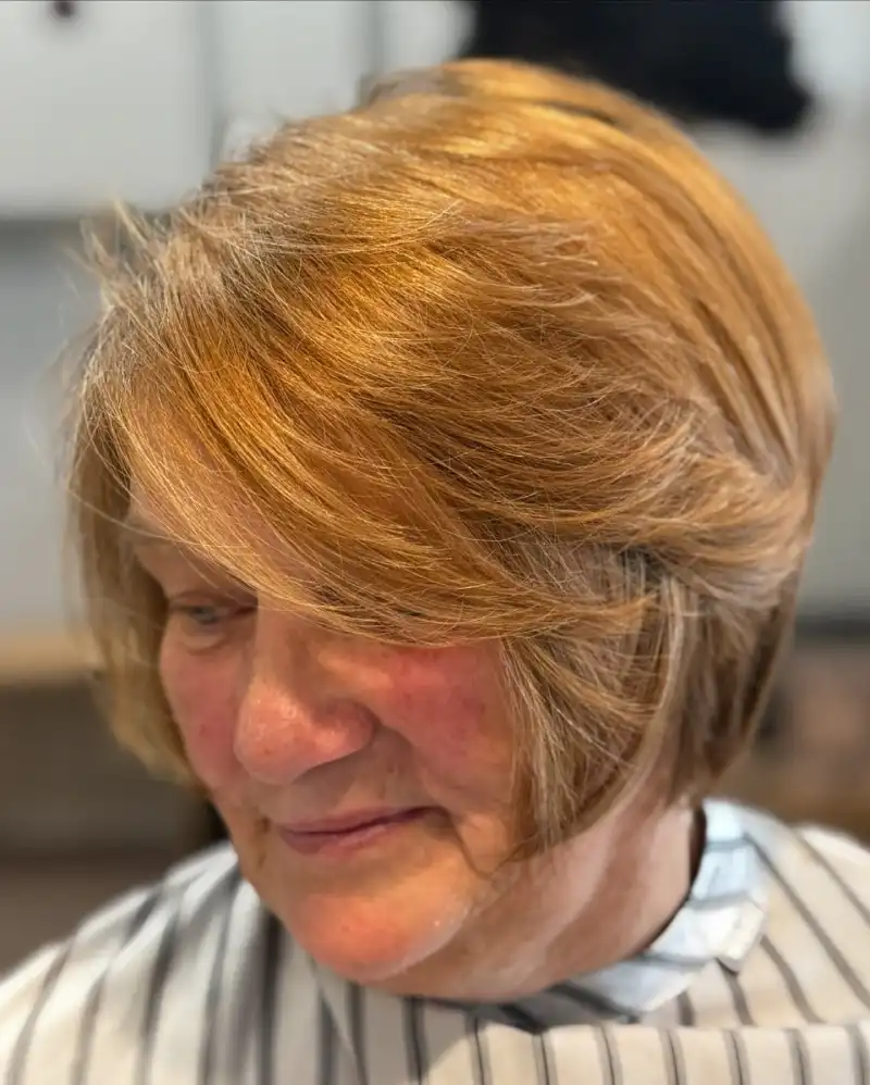 Layered Haircut for Older Women