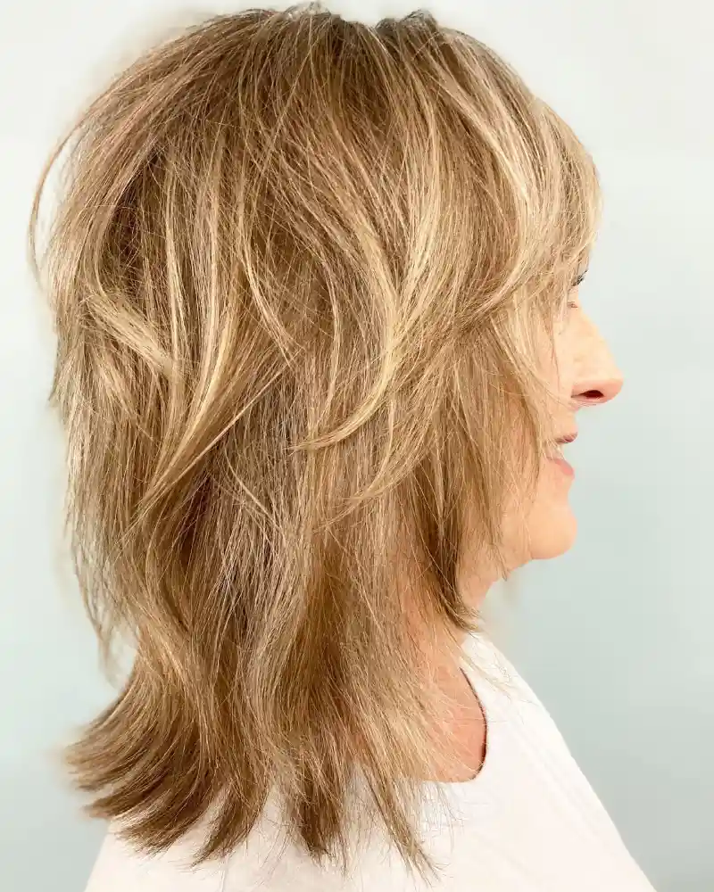 Layered Haircut for Older Women