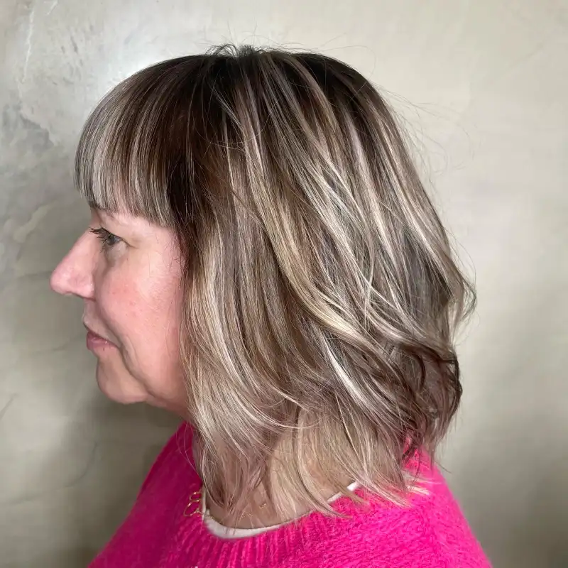Layered Haircut for Older Women