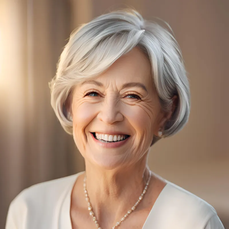 Layered Haircut for Older Women