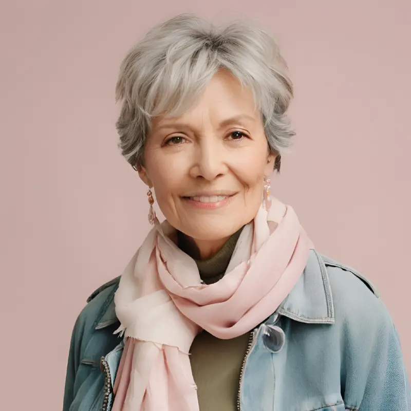 Layered Haircut for Older Women