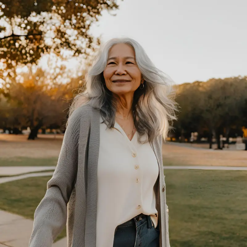 Layered Haircut for Older Women