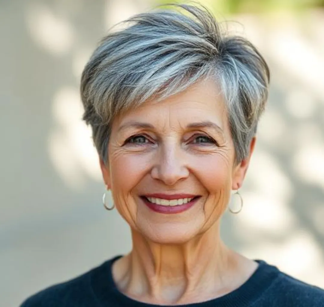 Layered Haircut for Older Women